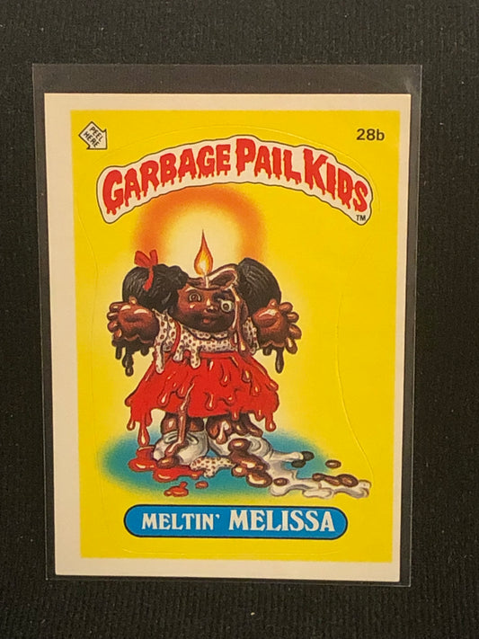 Garbage Pail Kids Original Series 1 (os1) 28b Meltin Melissa