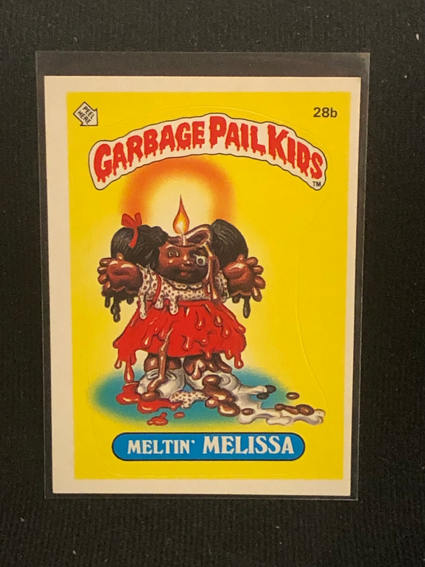 Garbage Pail Kids Original Series 1 (os1) 28b Meltin Melissa