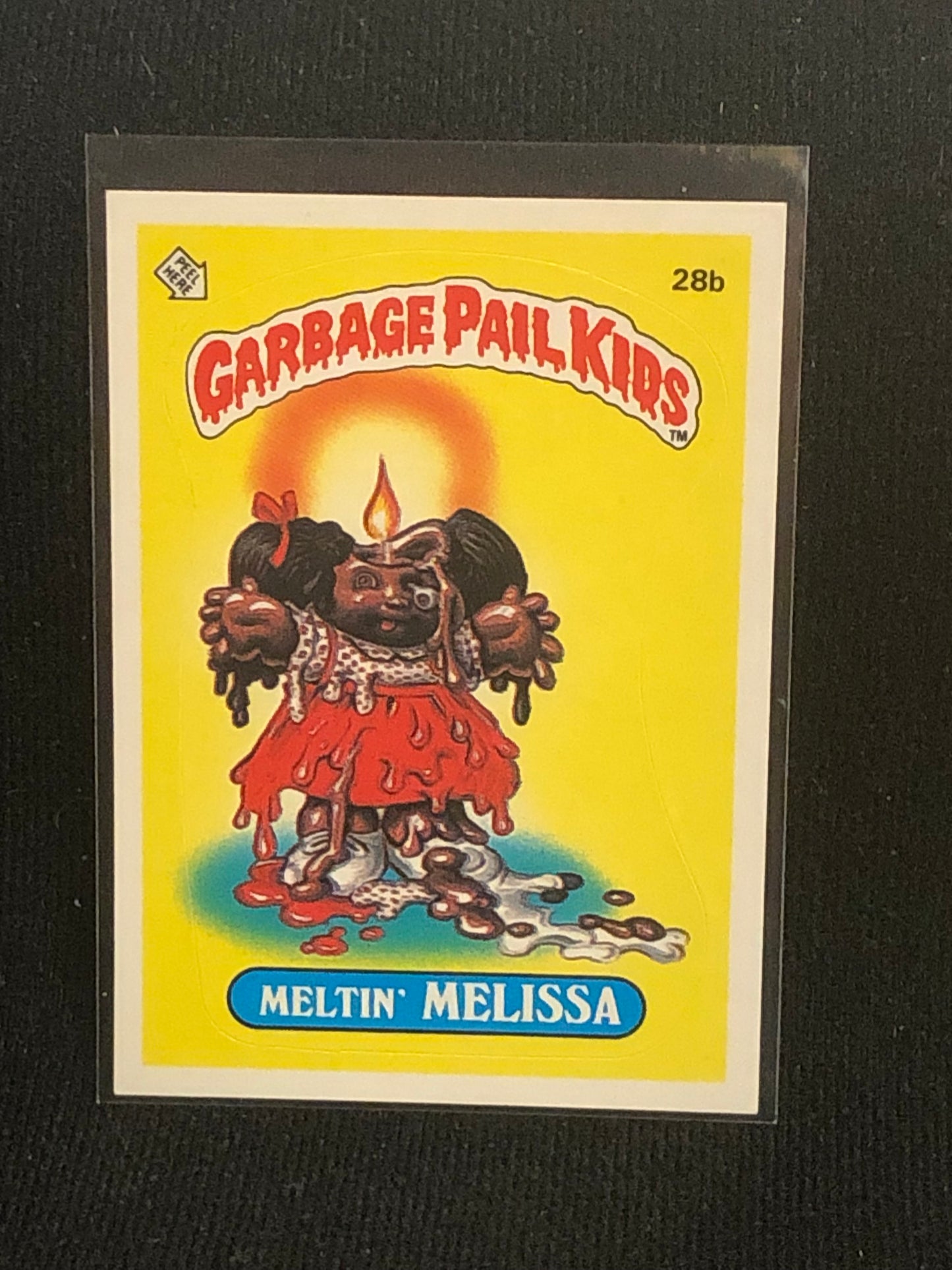 Garbage Pail Kids Original Series 1 (os1) 28b Meltin Melissa