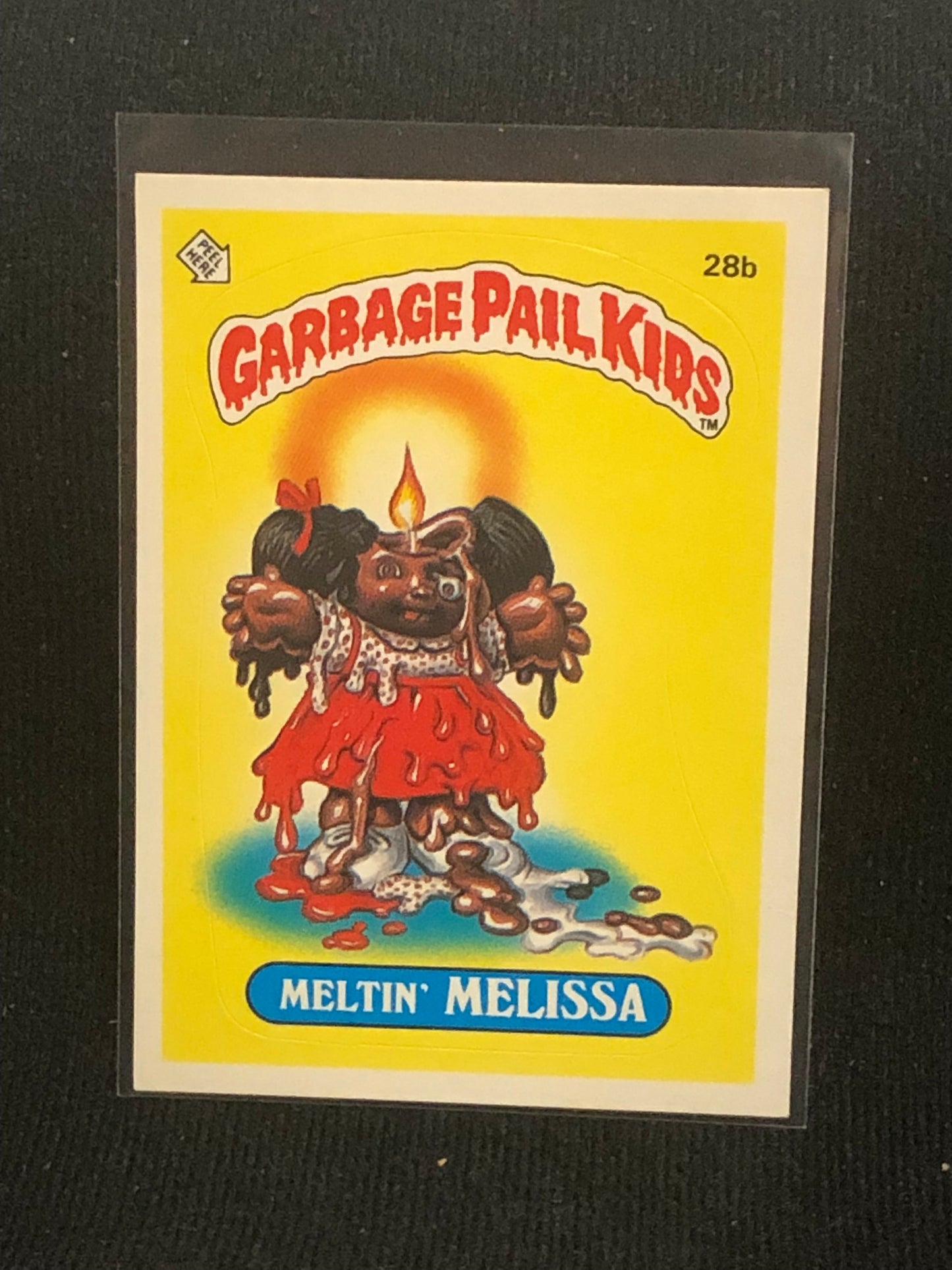 Garbage Pail Kids Original Series 1 (os1) 28b Meltin Melissa