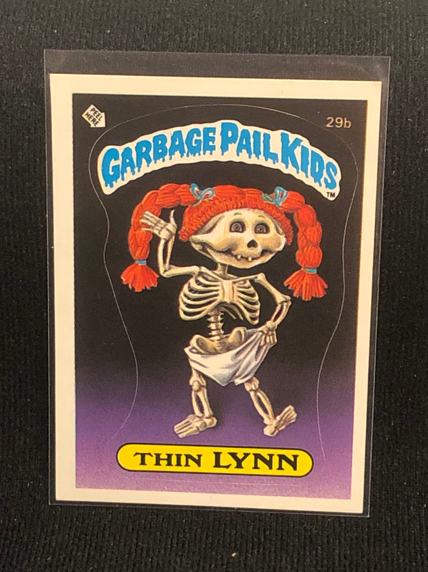 Garbage Pail Kids Original Series 1 (os1) 29b Thin Lynn