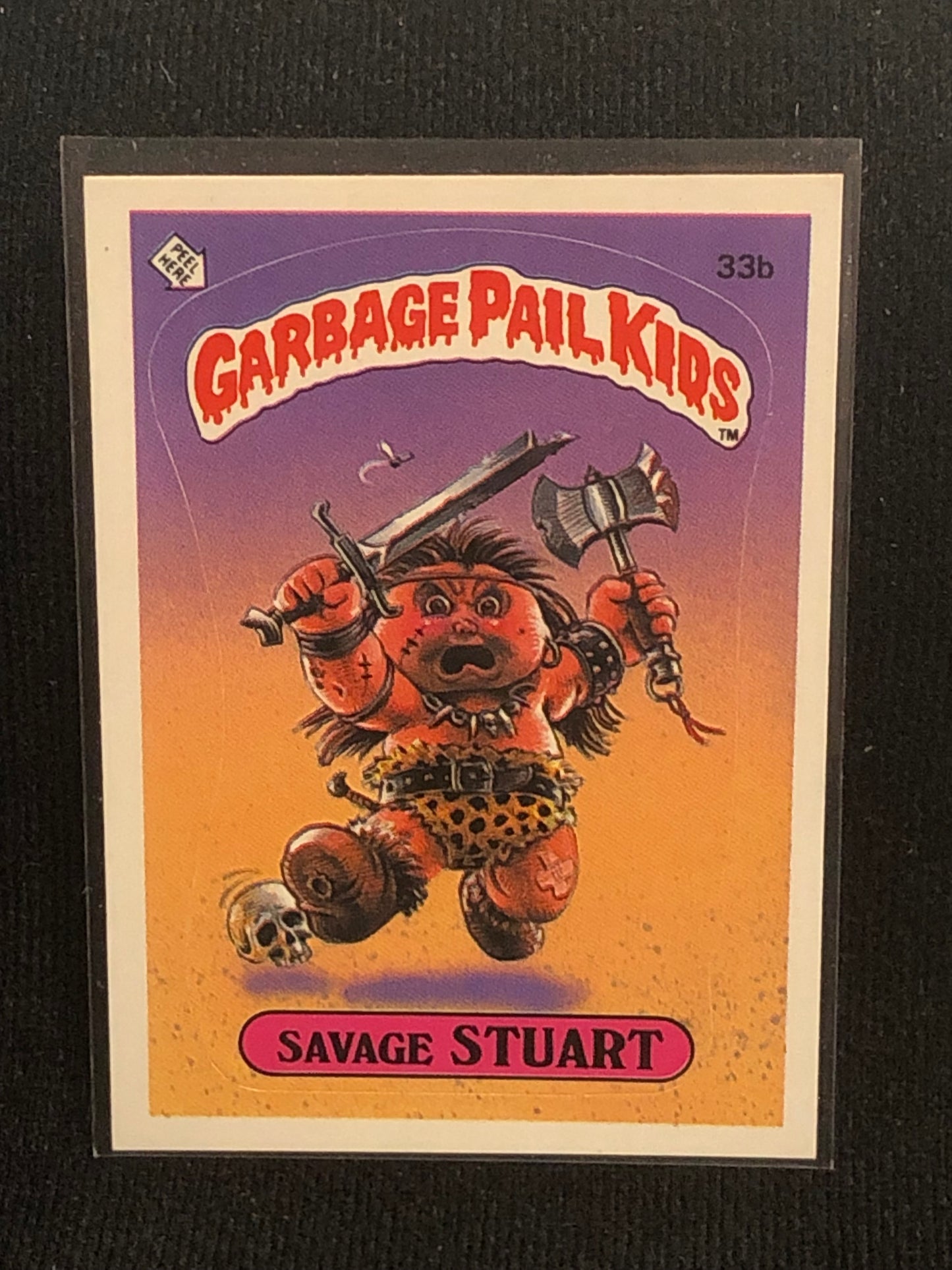 Garbage Pail Kids Original Series 1 (os1) 33b Savage Stuart