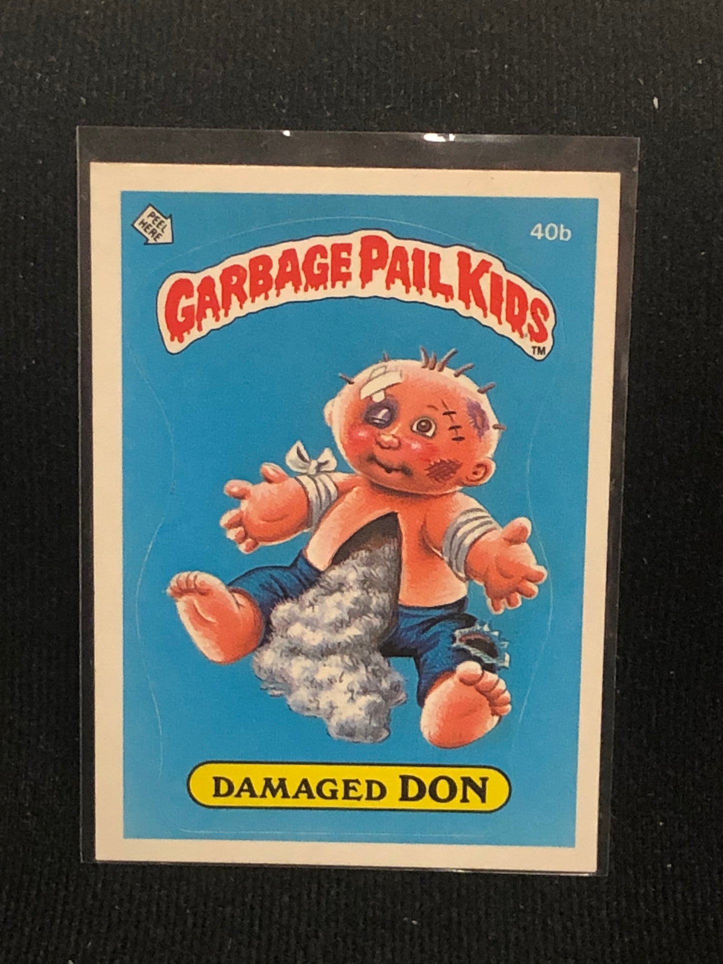 Garbage Pail Kids Original Series 1 (os1) 40b Damaged Don