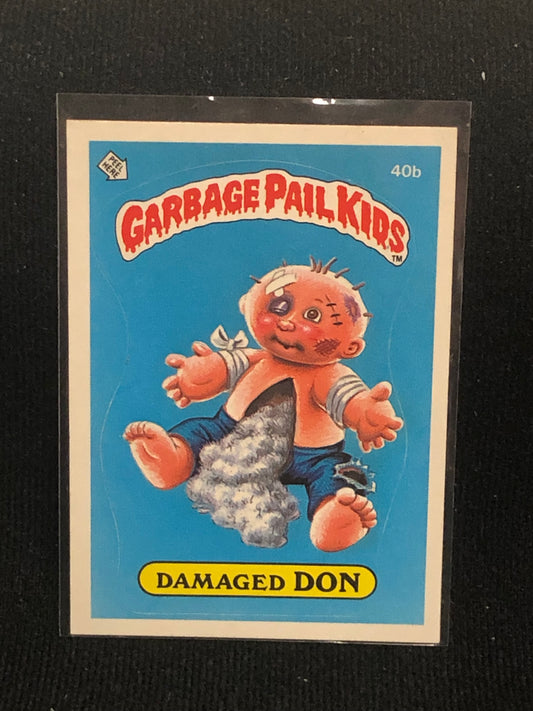 Garbage Pail Kids Original Series 1 (os1) 40b Damaged Don