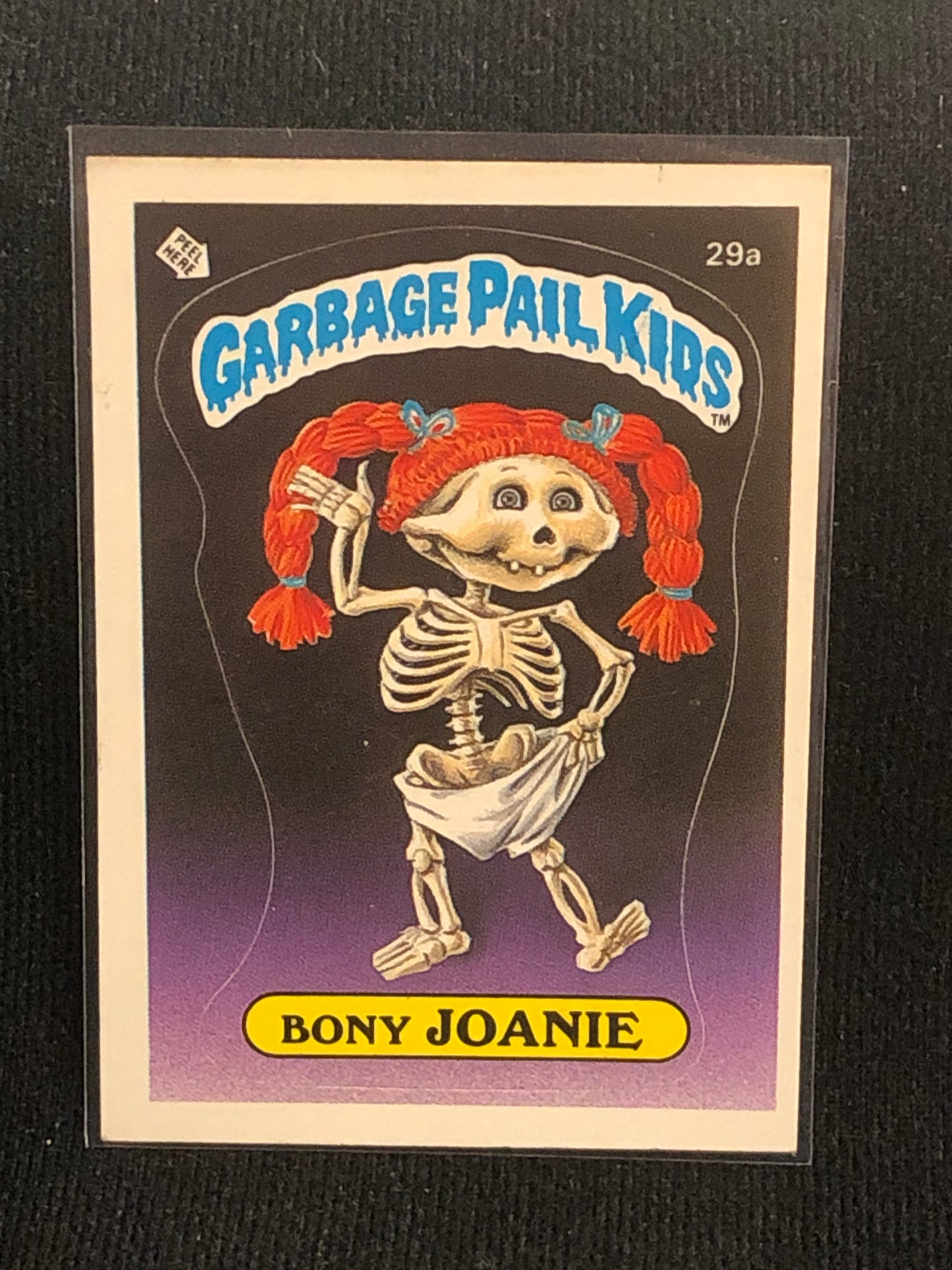 Garbage Pail Kids Original Series 1 (os1) 29a Bony Joanie