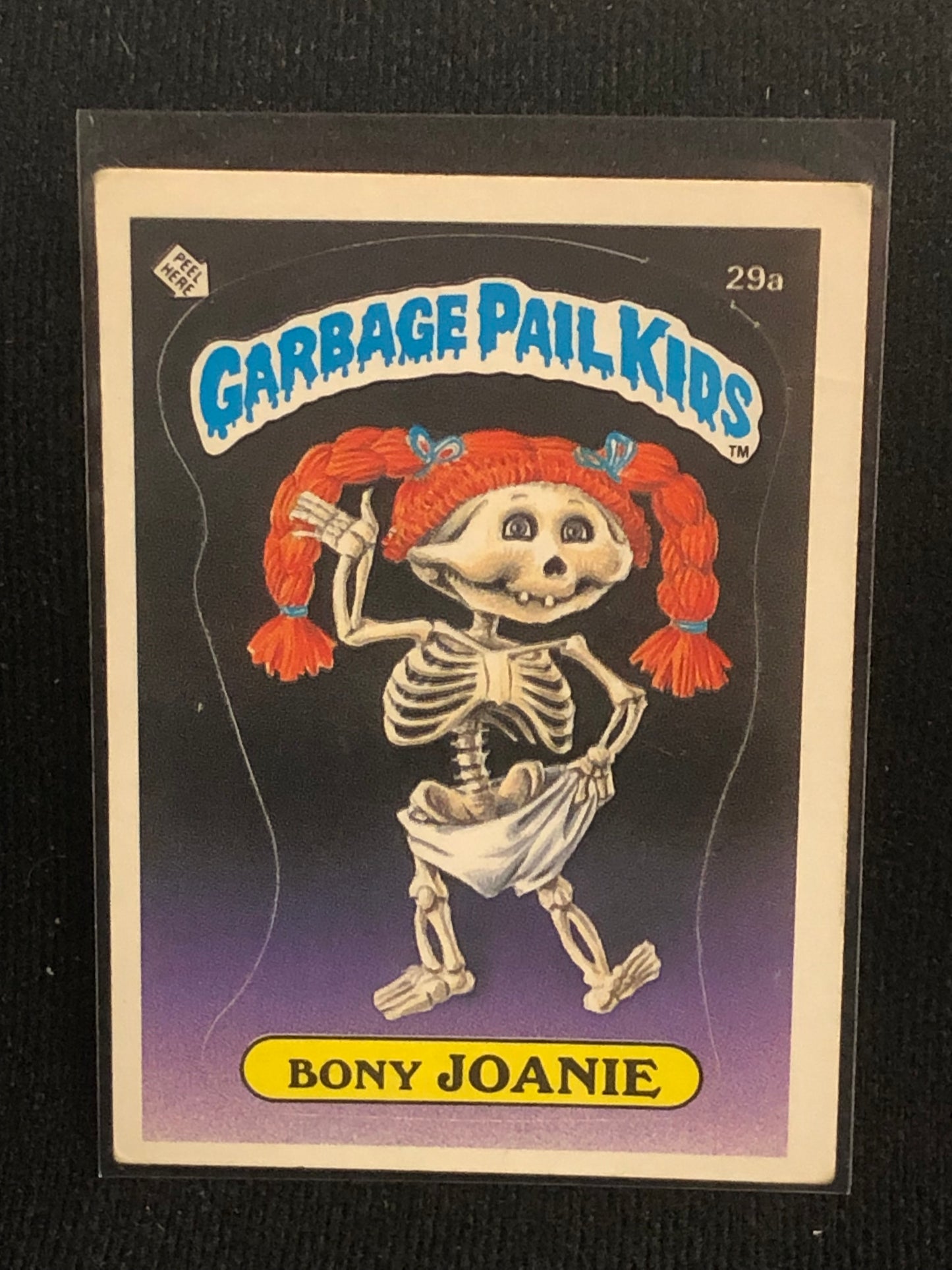 Garbage Pail Kids Original Series 1 (os1) 29a Bony Joanie