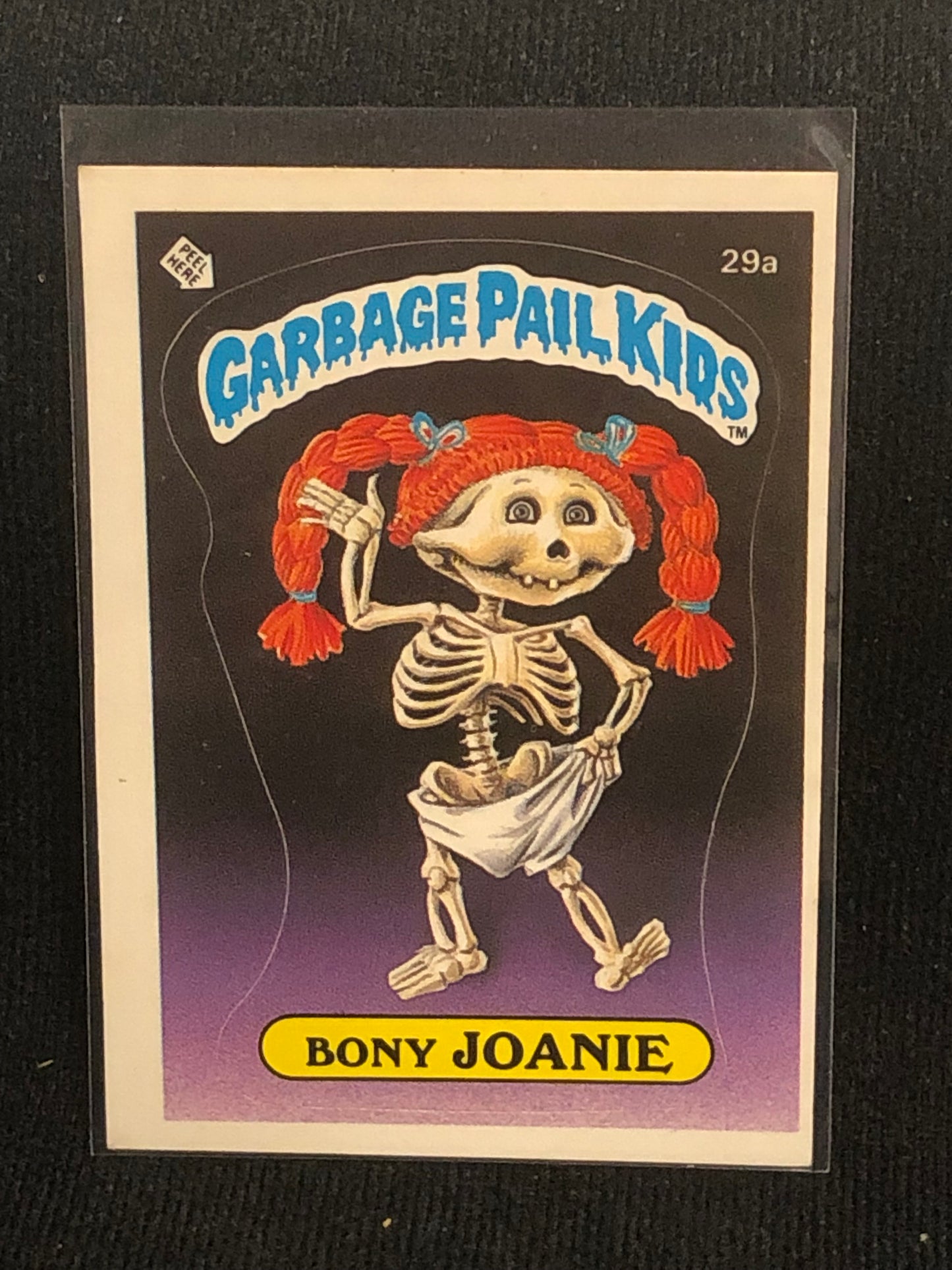 Garbage Pail Kids Original Series 1 (os1) 29a Bony Joanie