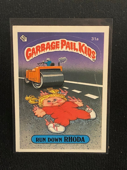 Garbage Pail Kids Original Series 1 (os1) 31a Run Down Rhoda