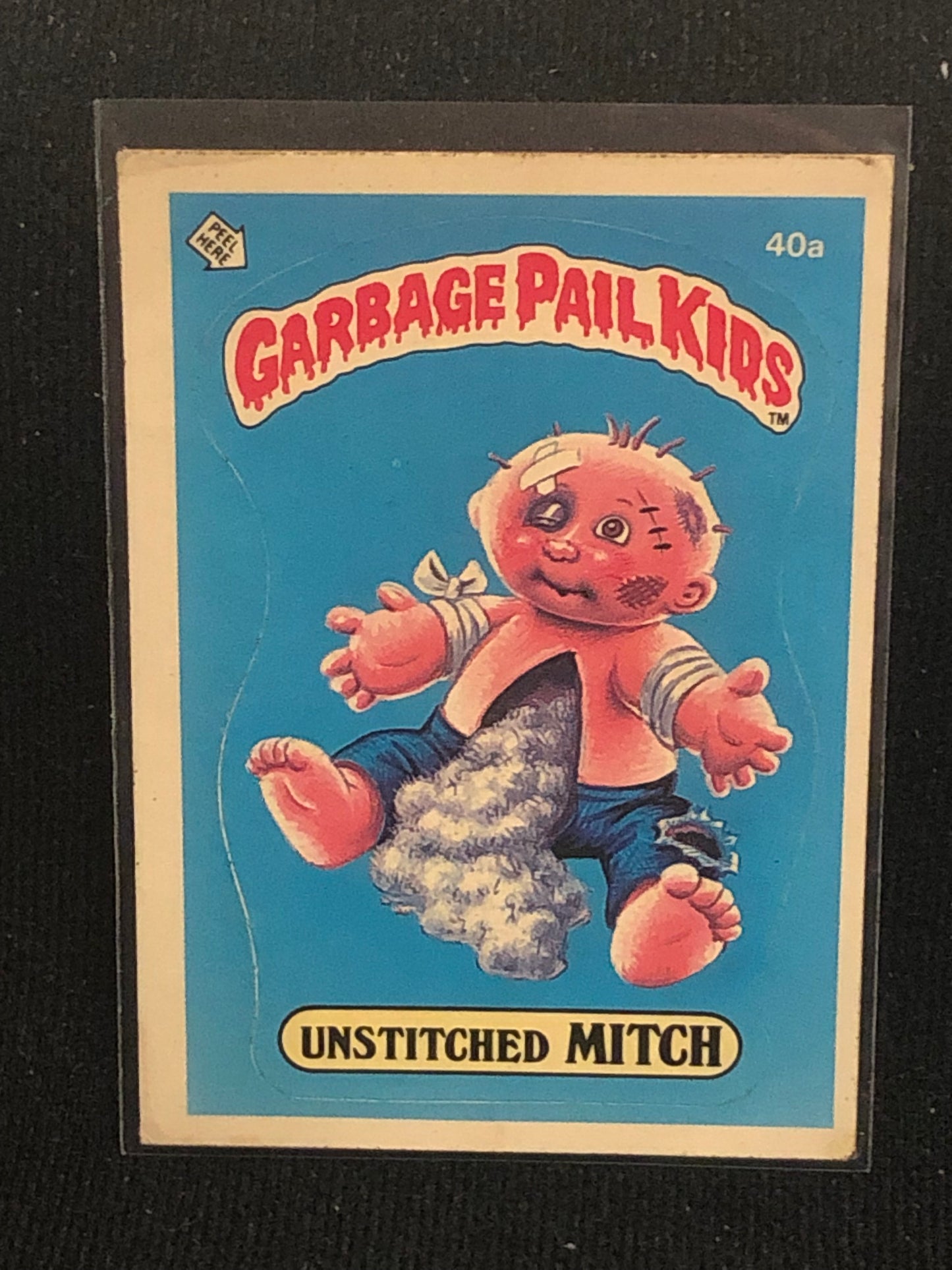 Garbage Pail Kids Original Series 1 (os1) 40a Unstitched Mitch