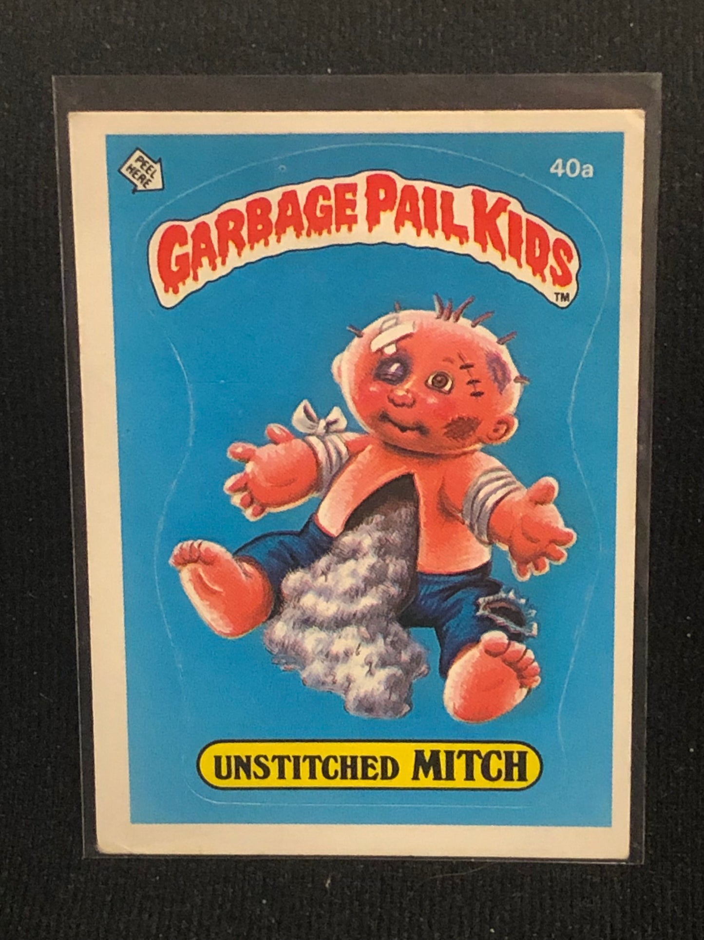 Garbage Pail Kids Original Series 1 (os1) 40a Unstitched Mitch