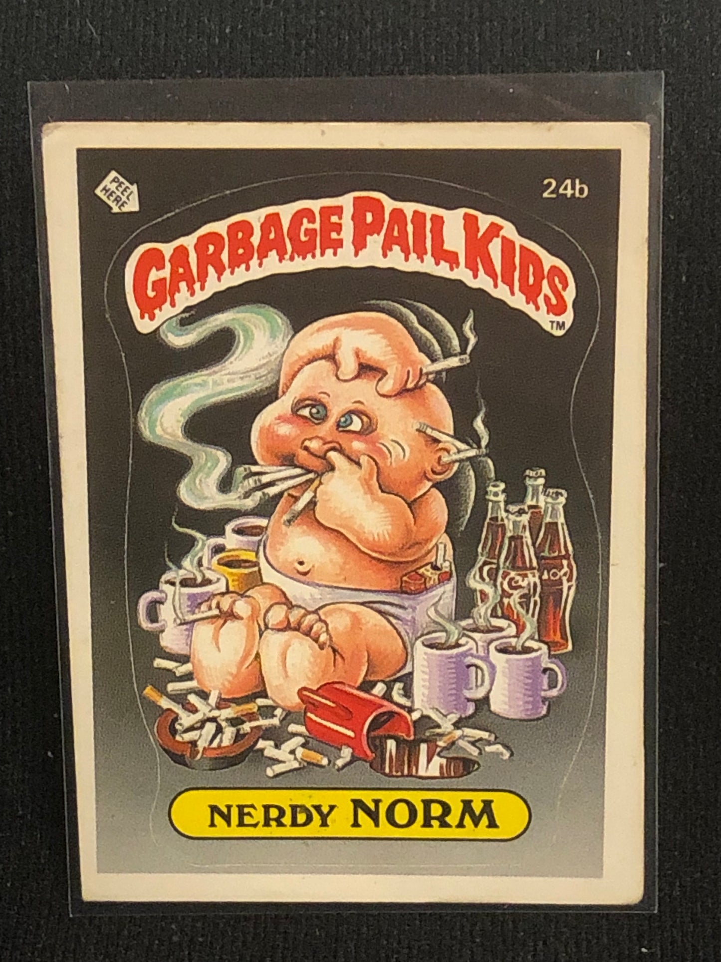 Garbage Pail Kids Original Series 1 (os1) 24b Nerdy Norm