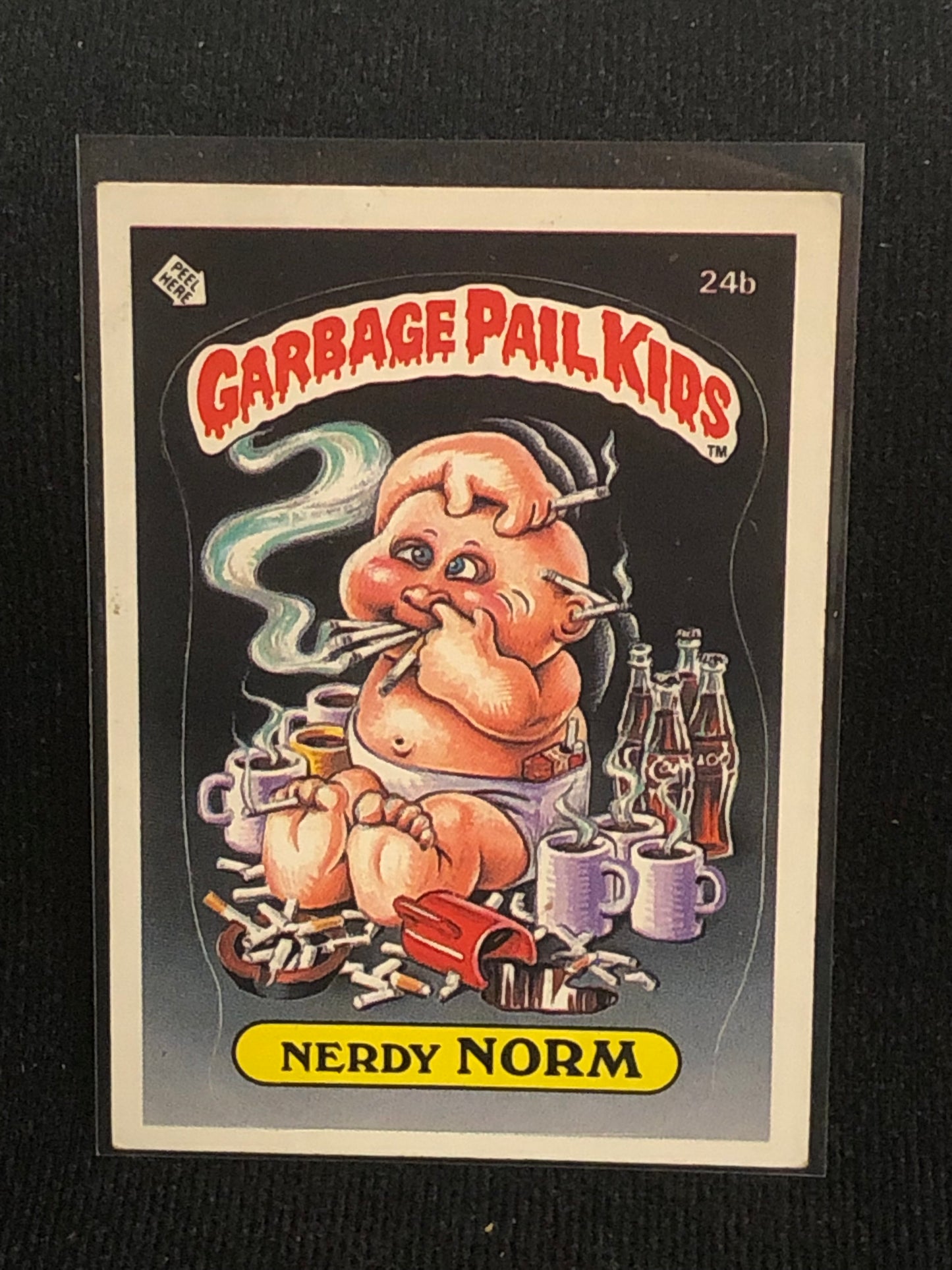 Garbage Pail Kids Original Series 1 (os1) 24b Nerdy Norm