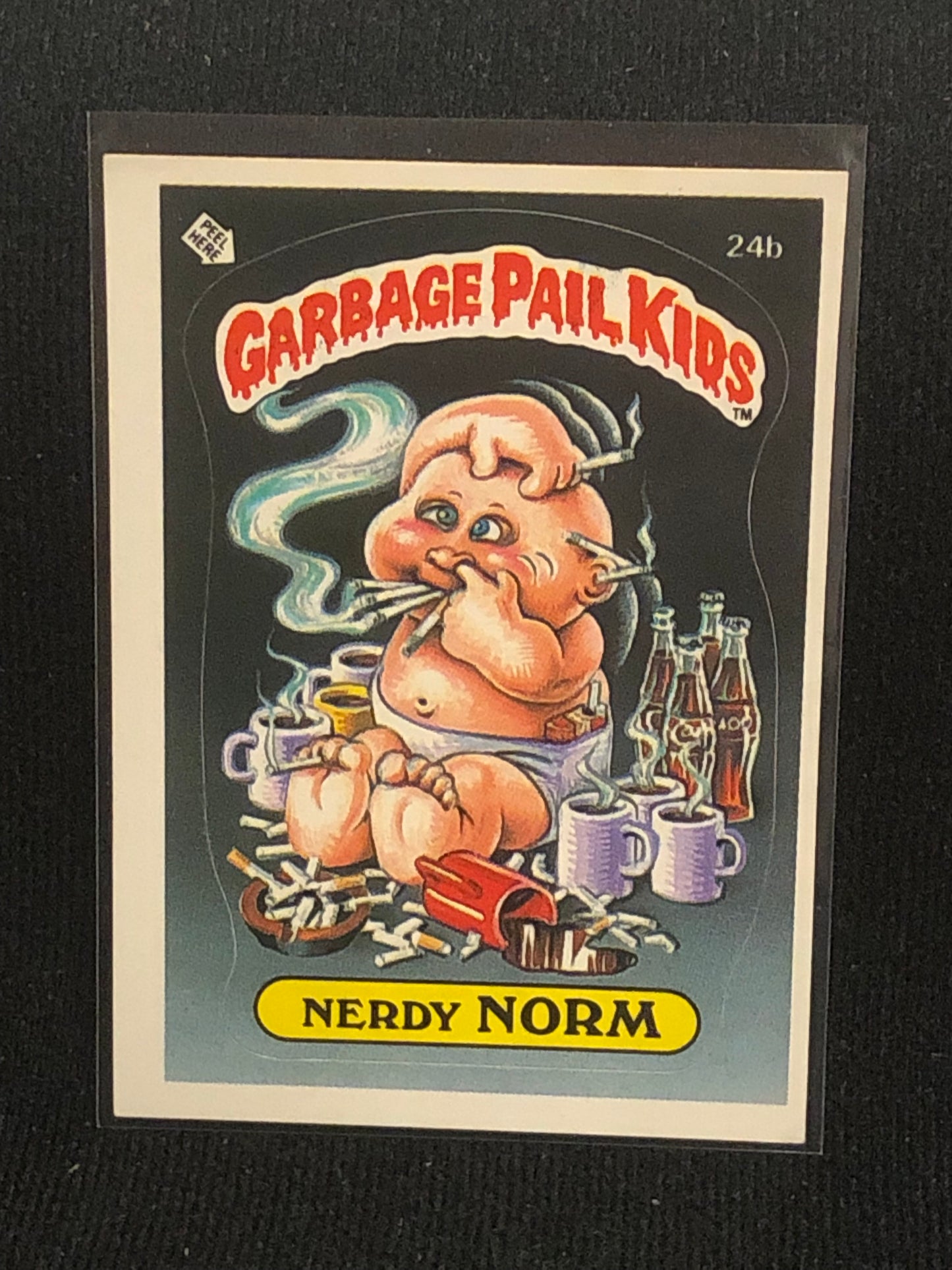 Garbage Pail Kids Original Series 1 (os1) 24b Nerdy Norm