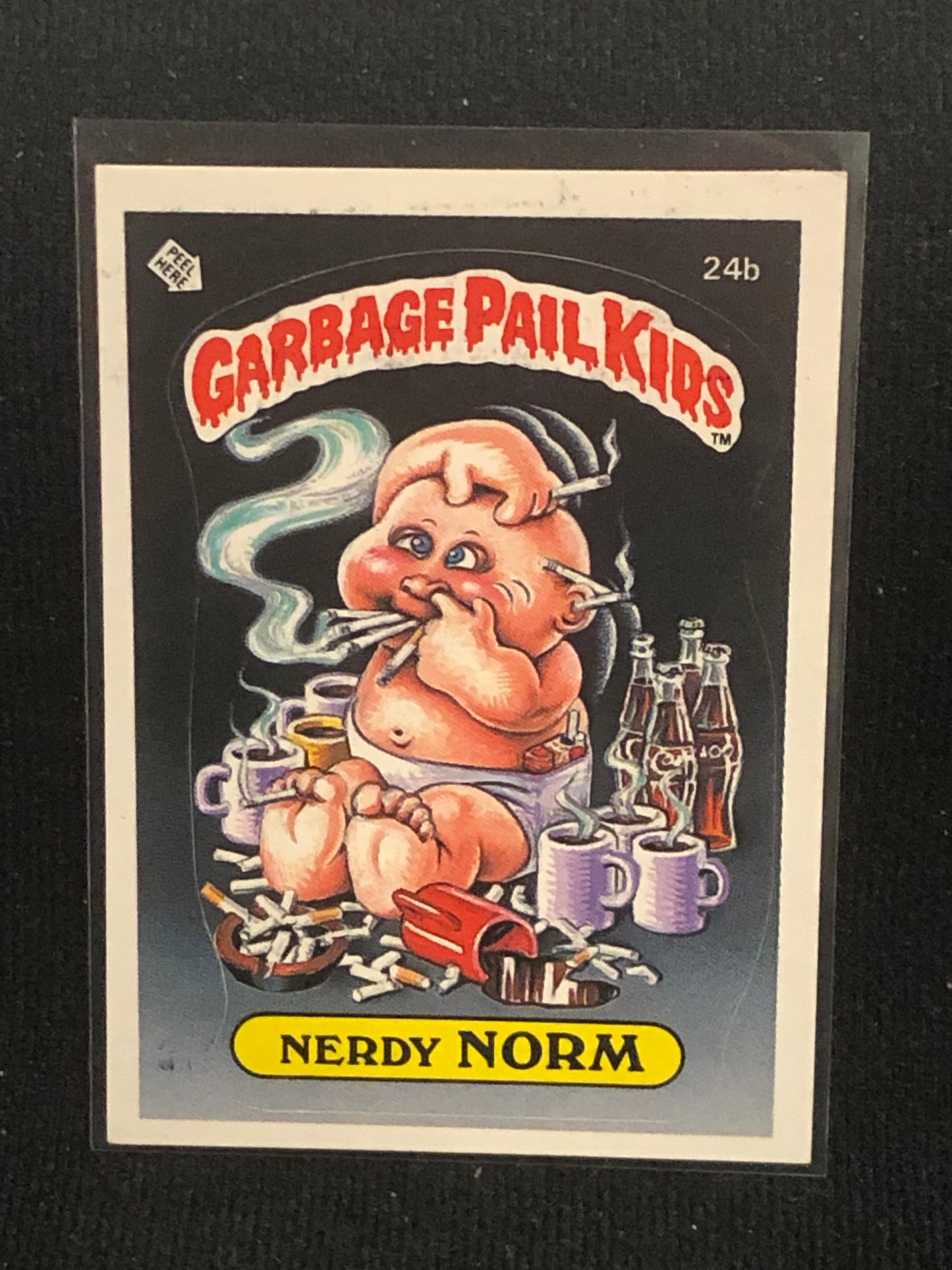 Garbage Pail Kids Original Series 1 (os1) 24b Nerdy Norm