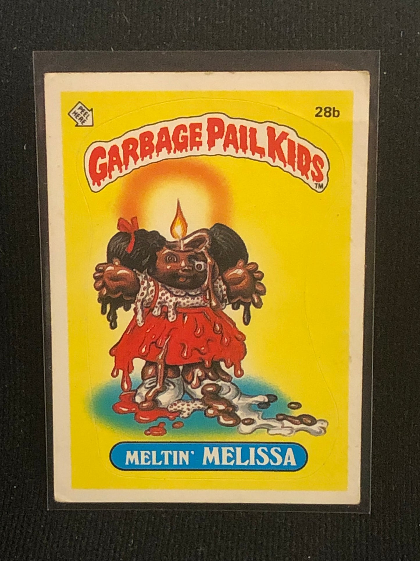 Garbage Pail Kids Original Series 1 (os1) 28b Meltin Melissa