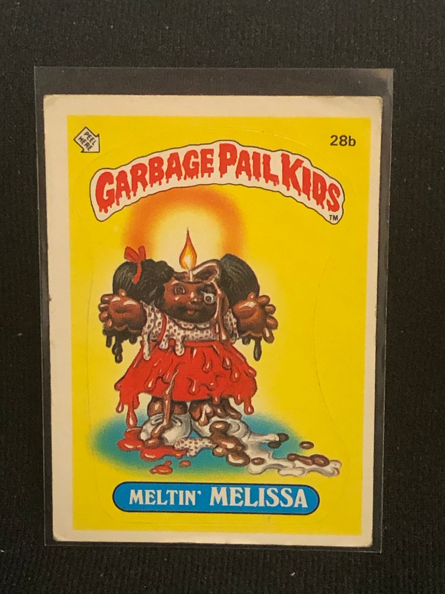 Garbage Pail Kids Original Series 1 (os1) 28b Meltin Melissa