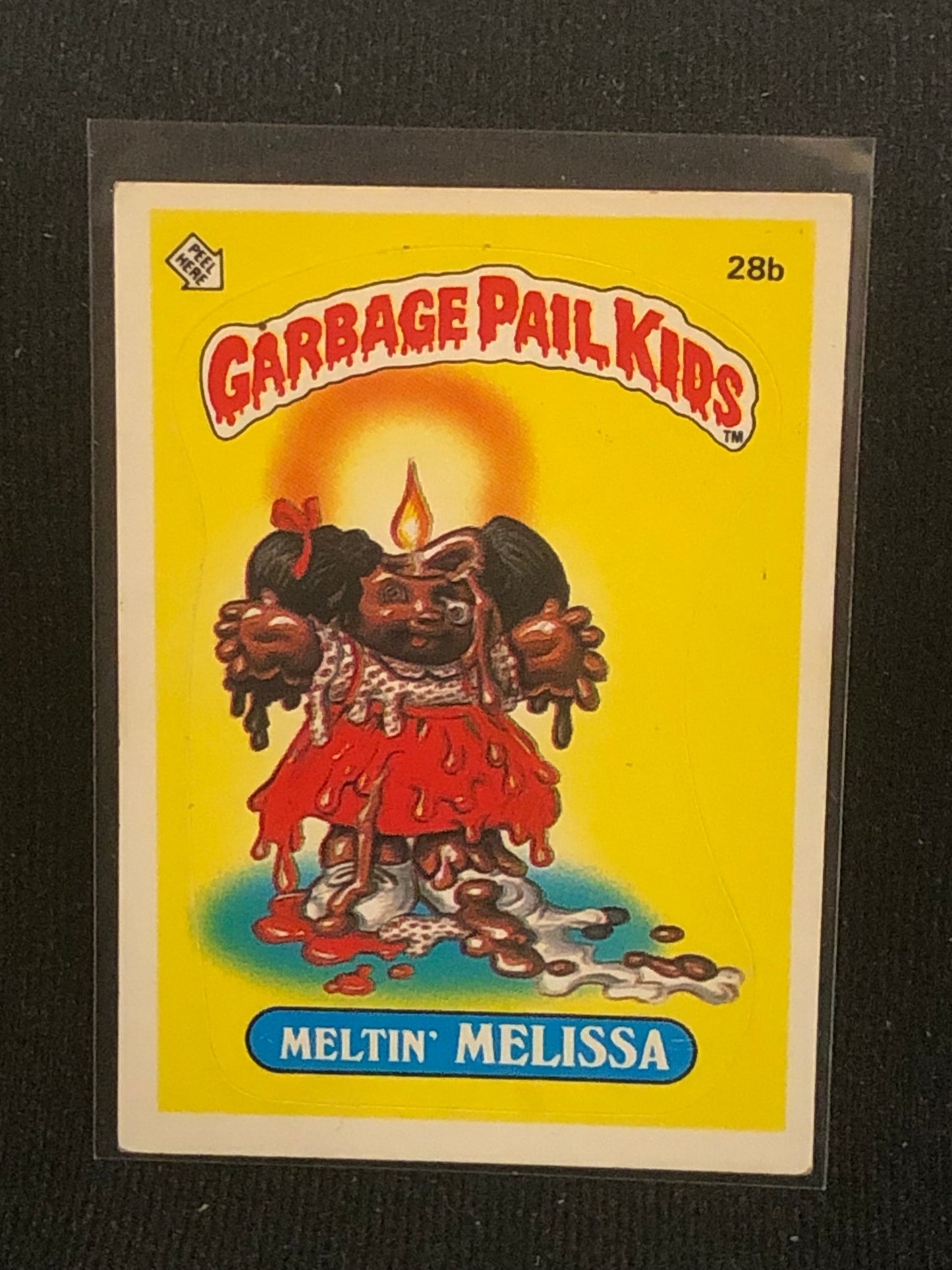 Garbage Pail Kids Original Series 1 (os1) 28b Meltin Melissa