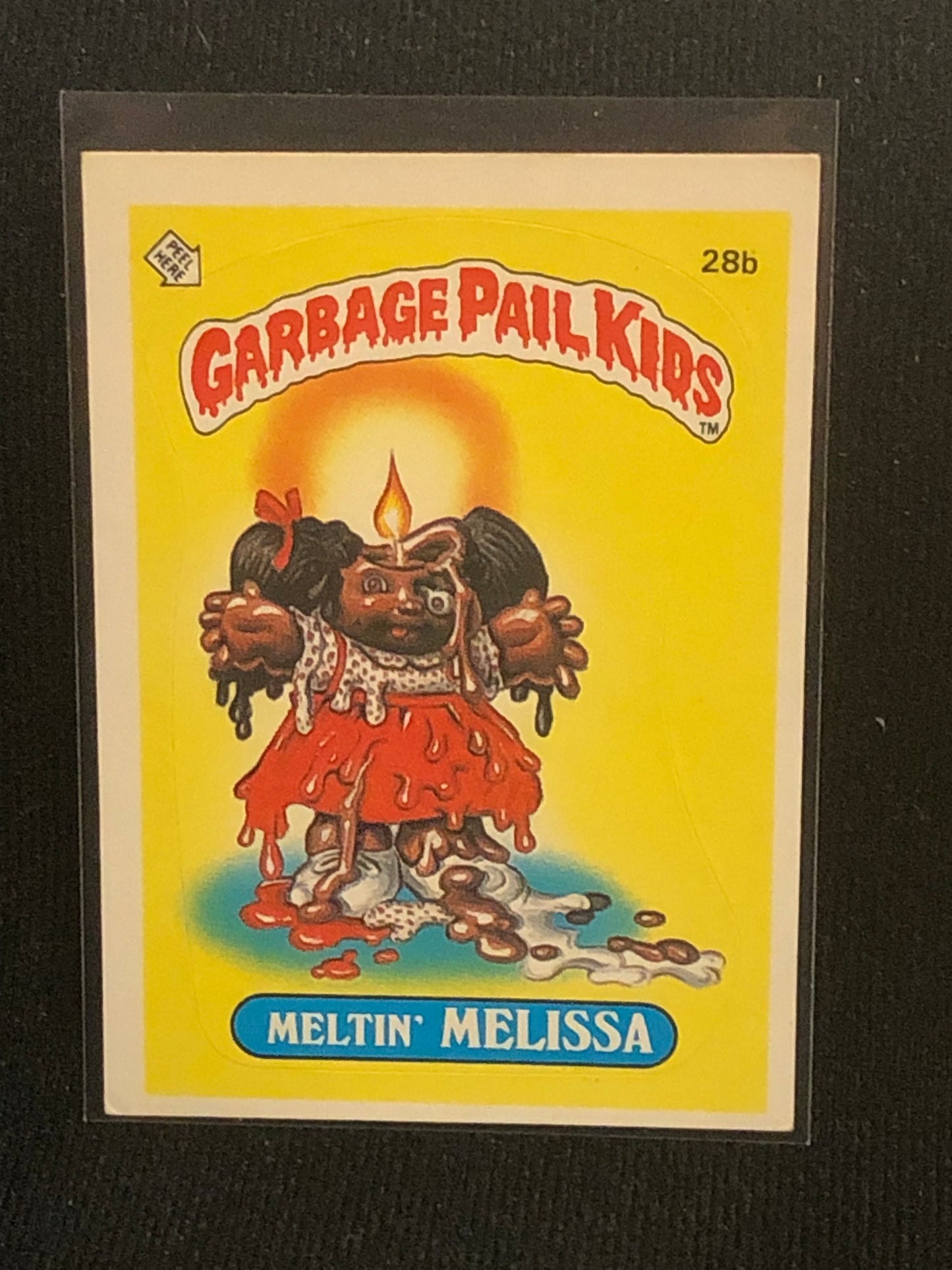 Garbage Pail Kids Original Series 1 (os1) 28b Meltin Melissa