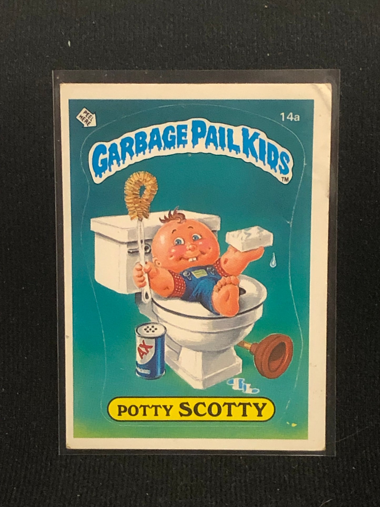 Garbage Pail Kids Original Series 1 (os1) 14a Potty Scotty