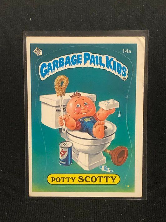 Garbage Pail Kids Original Series 1 (os1) 14a Potty Scotty