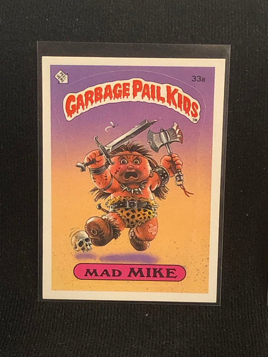 Garbage Pail Kids Original Series 1 (os1) 33a Mad Mike