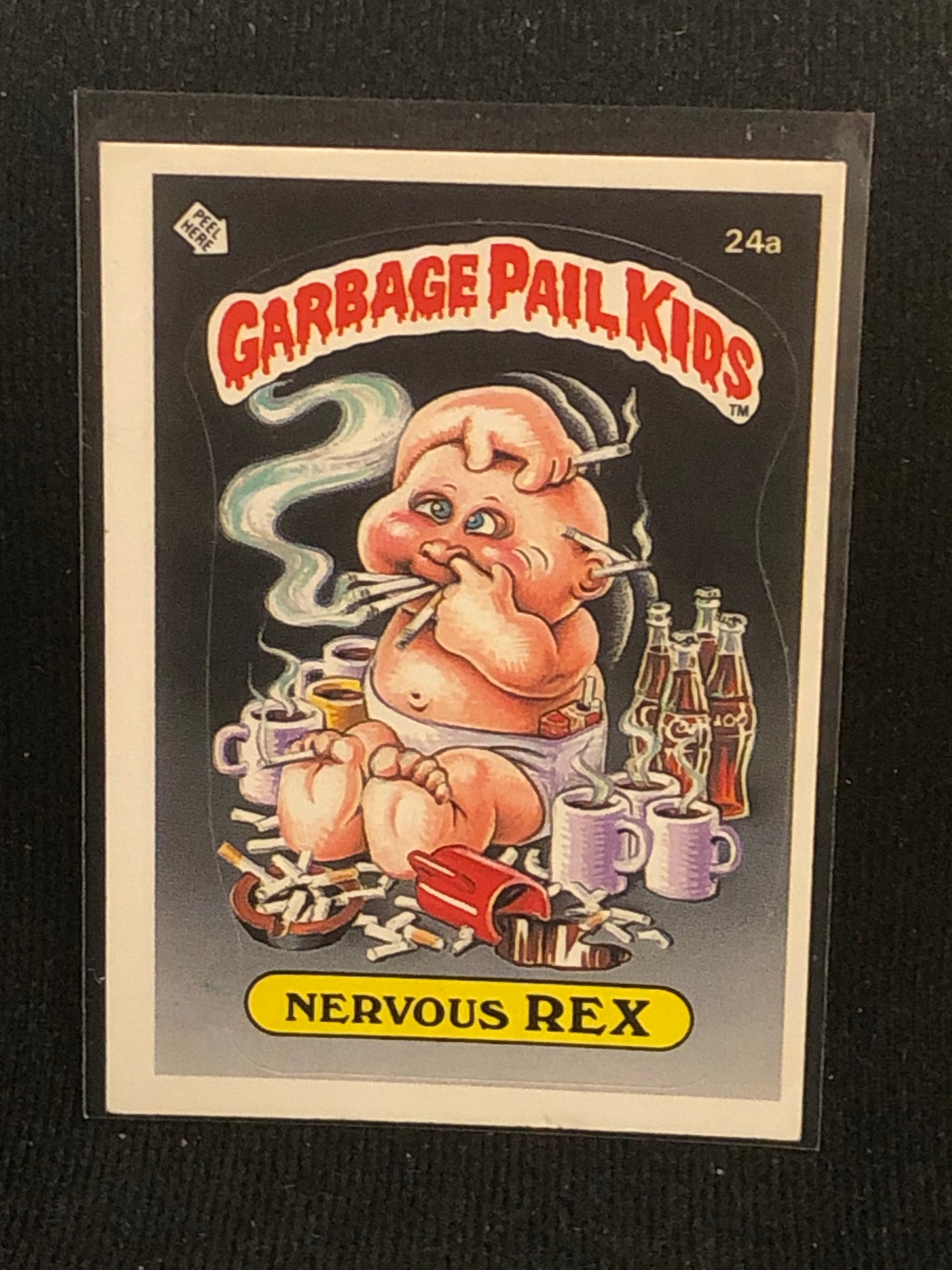 Garbage Pail Kids Original Series 1 (os1) 24a Nervous Rex