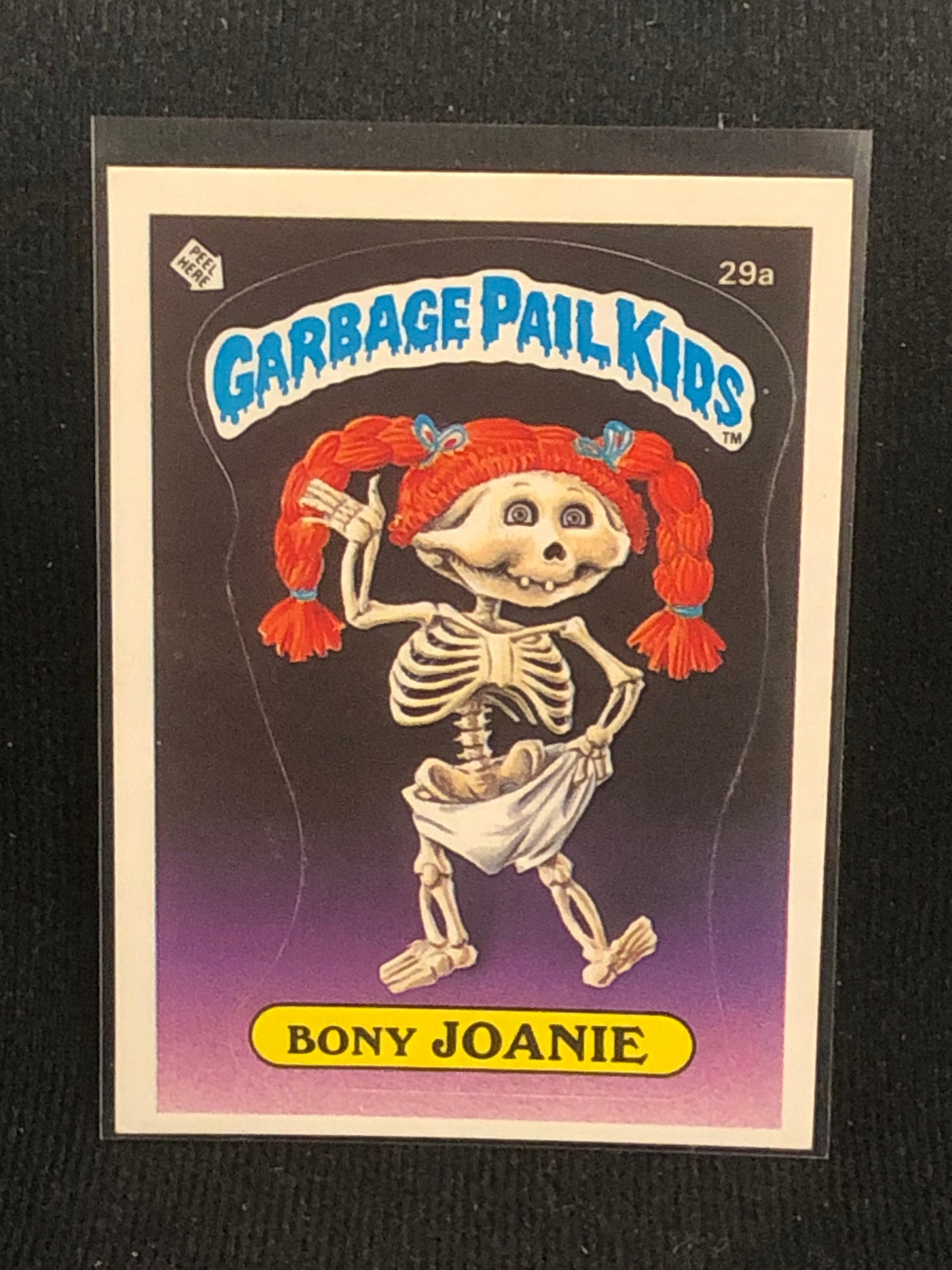 Garbage Pail Kids Original Series 1 (os1) 29a Bony Joanie