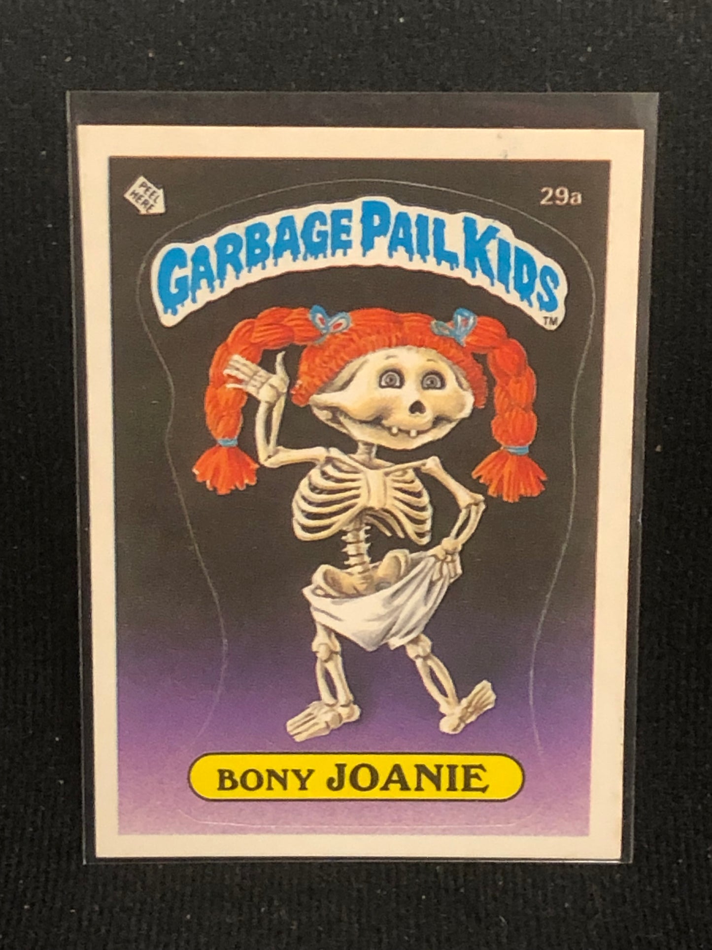 Garbage Pail Kids Original Series 1 (os1) 29a Bony Joanie