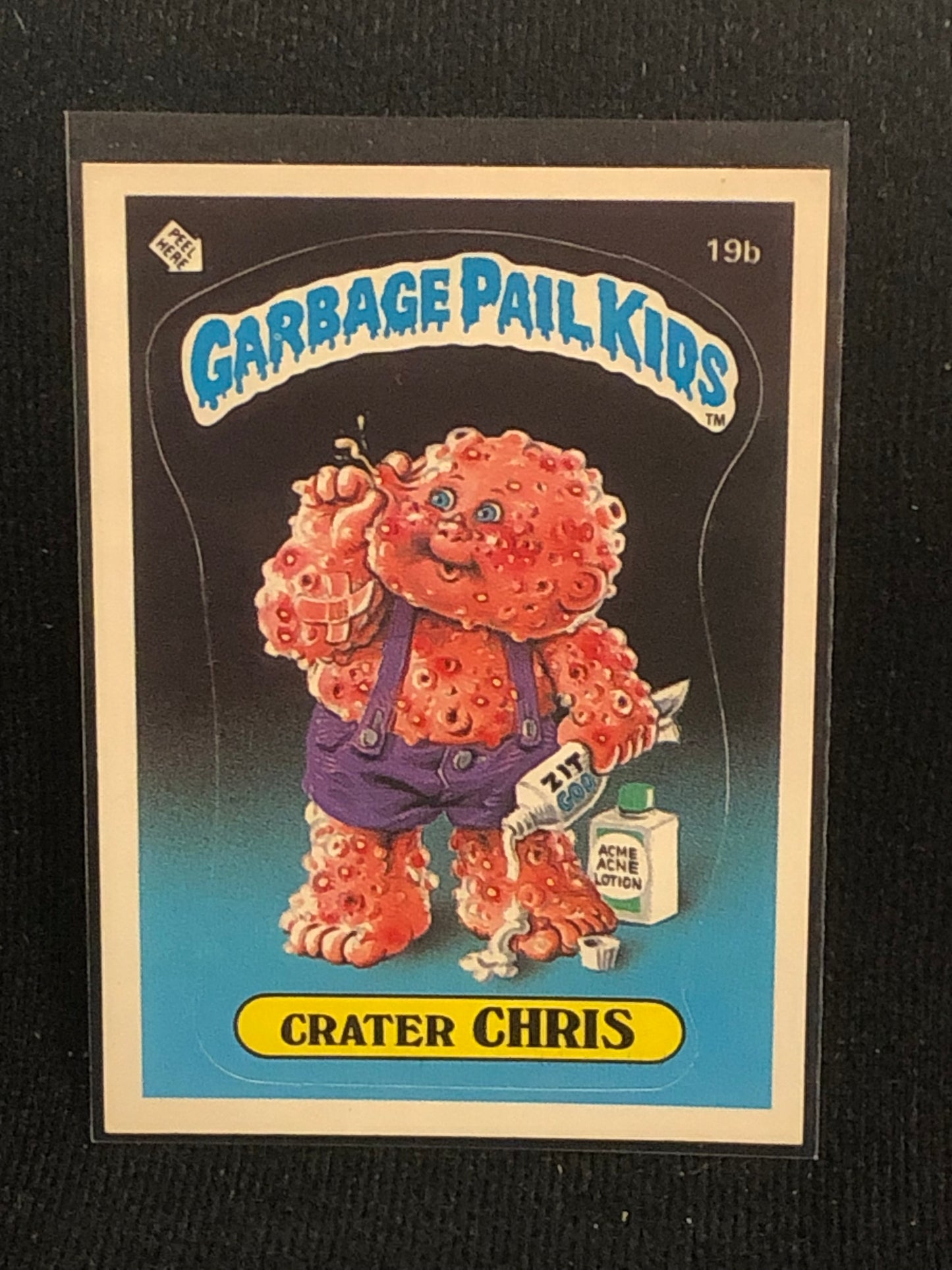 Garbage Pail Kids Original Series 1 (os1) 19b Crater Chris