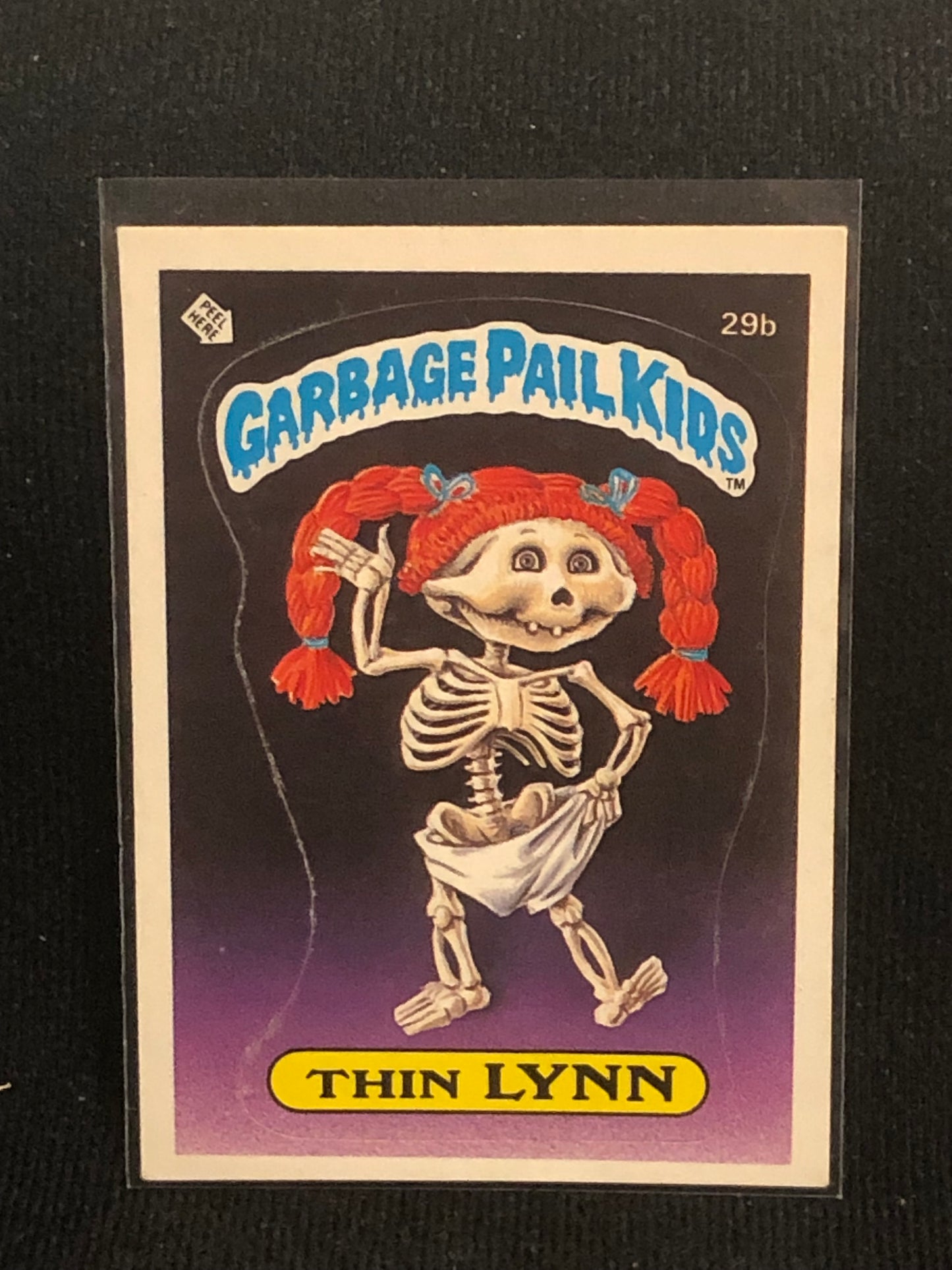 Garbage Pail Kids Original Series 1 (os1) 29b Thin Lynn