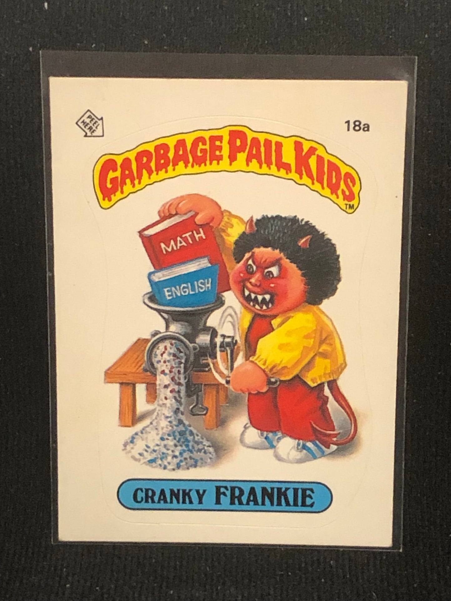 Garbage Pail Kids Original Series 1 (os1) 18a Cranky Frankie