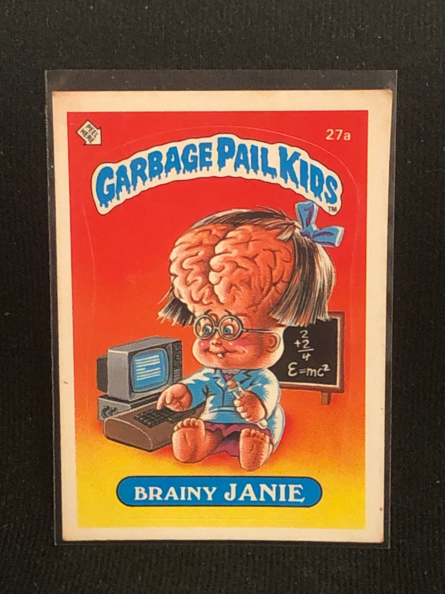 Garbage Pail Kids Original Series 1 (os1) 27a Brainy Janie