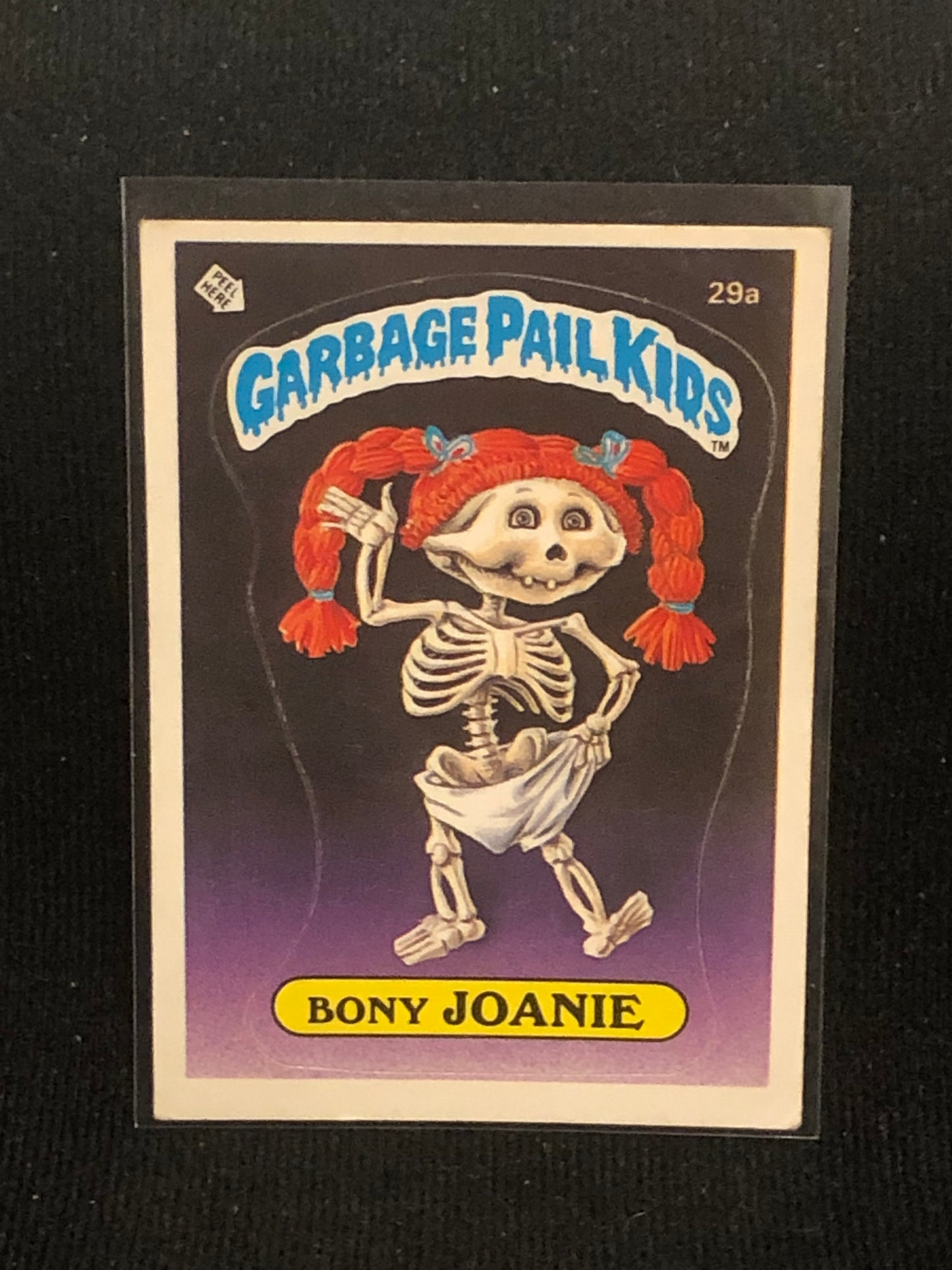 Garbage Pail Kids Original Series 1 (os1) 29a Bony Joanie