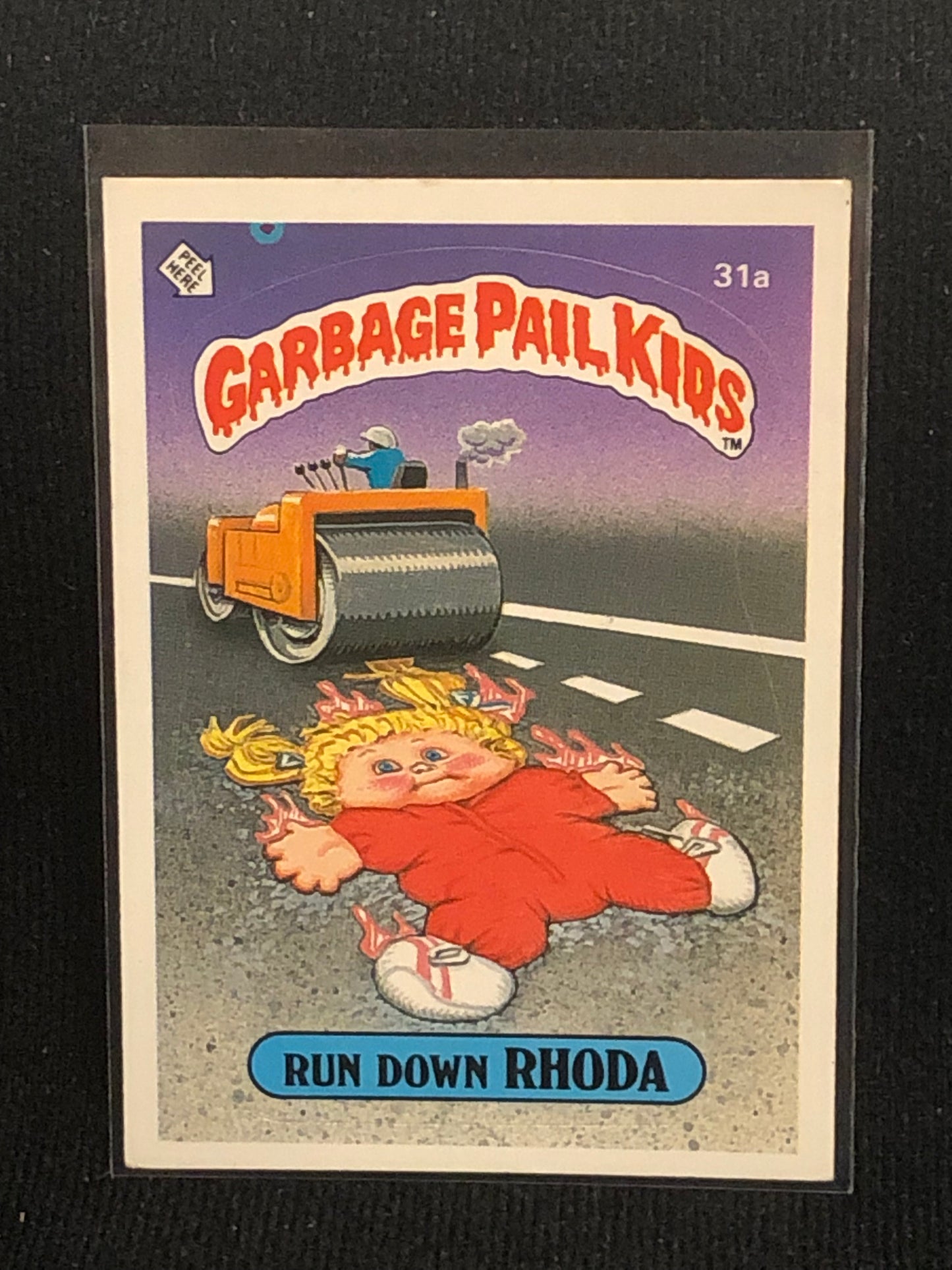 Garbage Pail Kids Original Series 1 (os1) 31a Run Down Rhoda