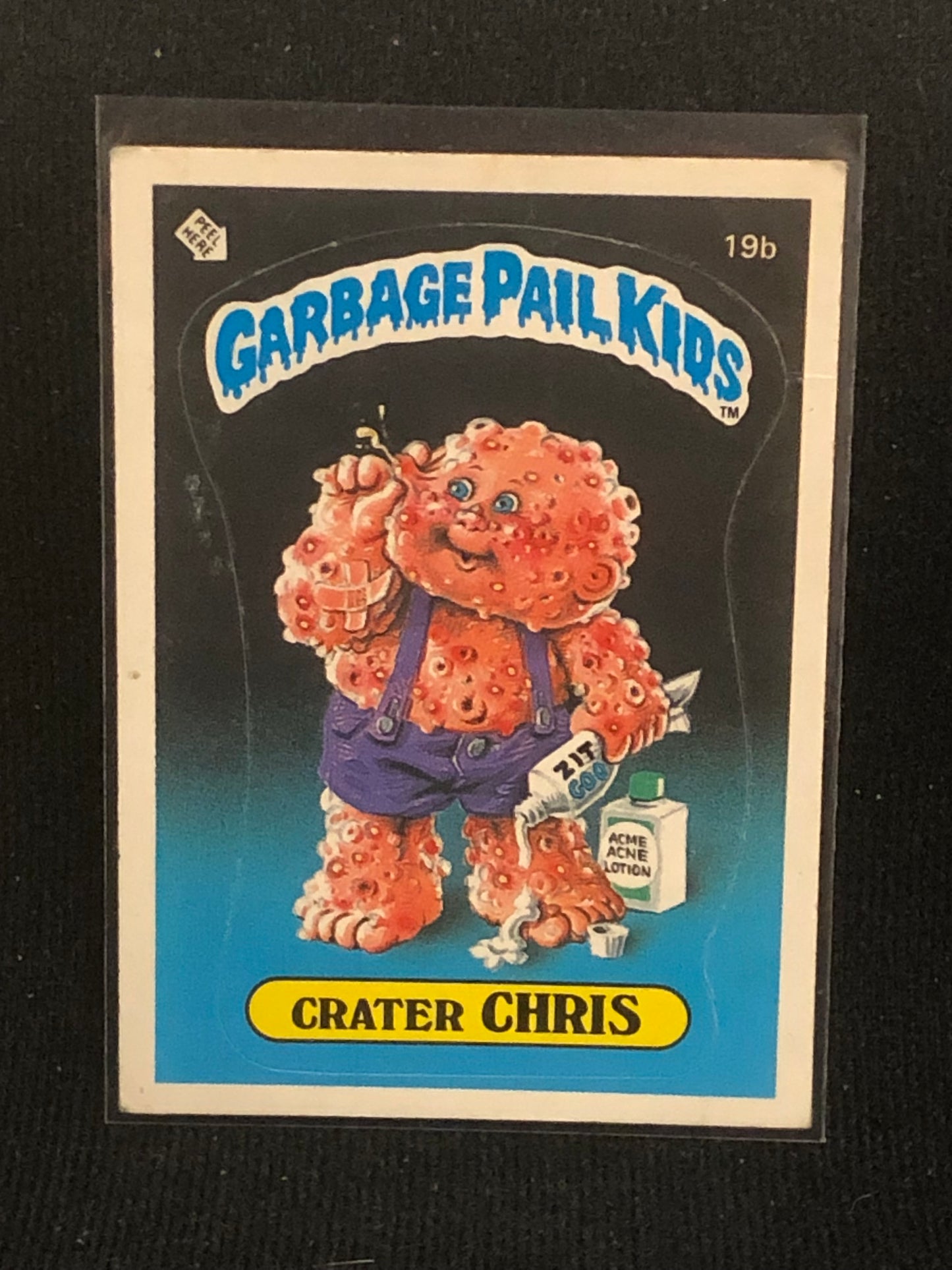 Garbage Pail Kids Original Series 1 (os1) 19b Crater Chris