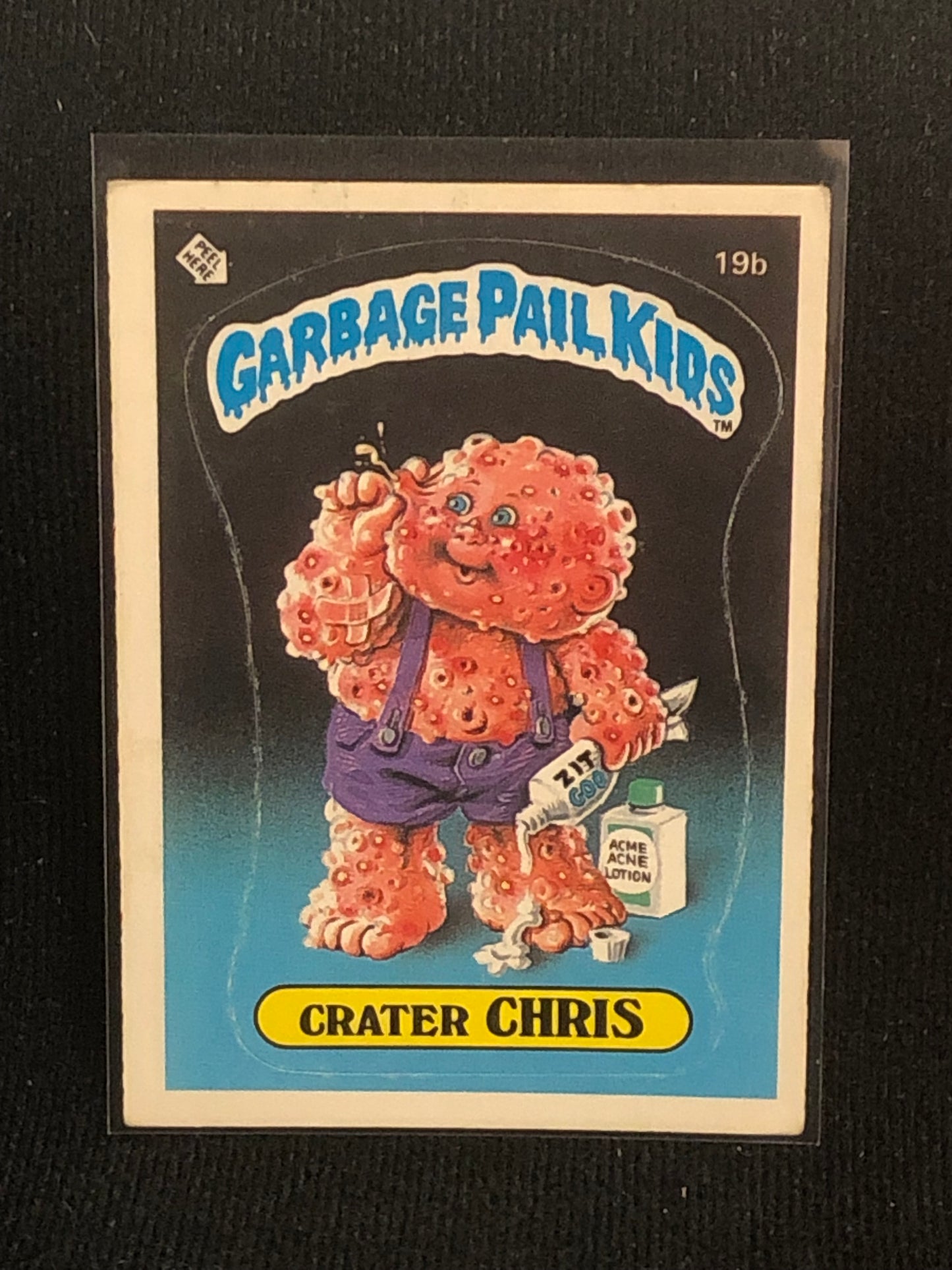 Garbage Pail Kids Original Series 1 (os1) 19b Crater Chris