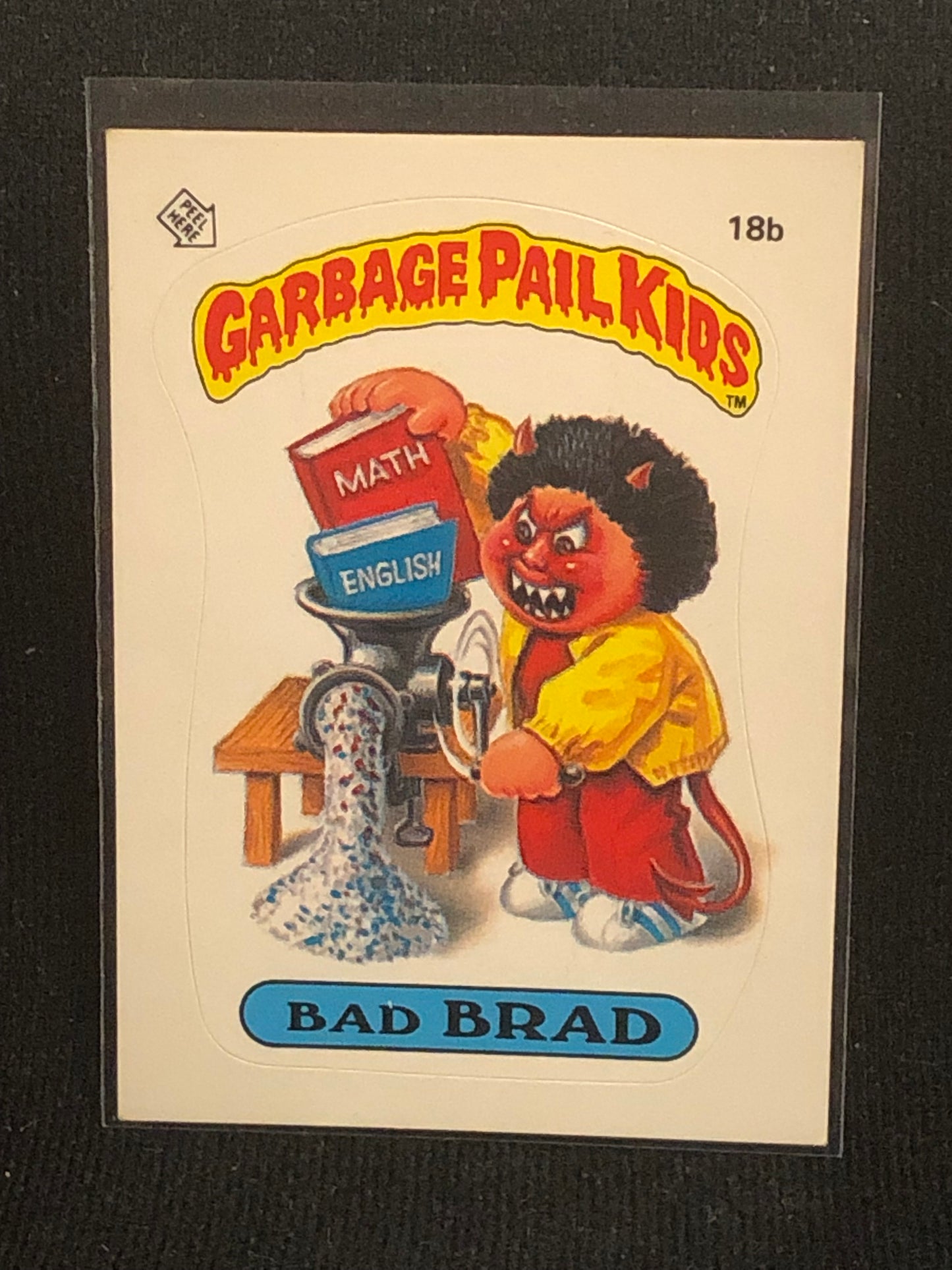 Garbage Pail Kids Original Series 1 (os1) 18b Bad Brad