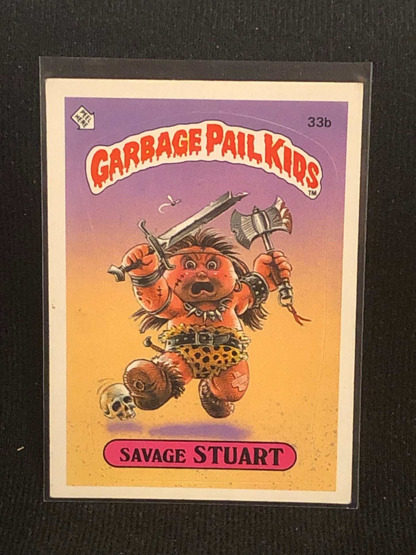 Garbage Pail Kids Original Series 1 (os1) 33b Savage Stuart