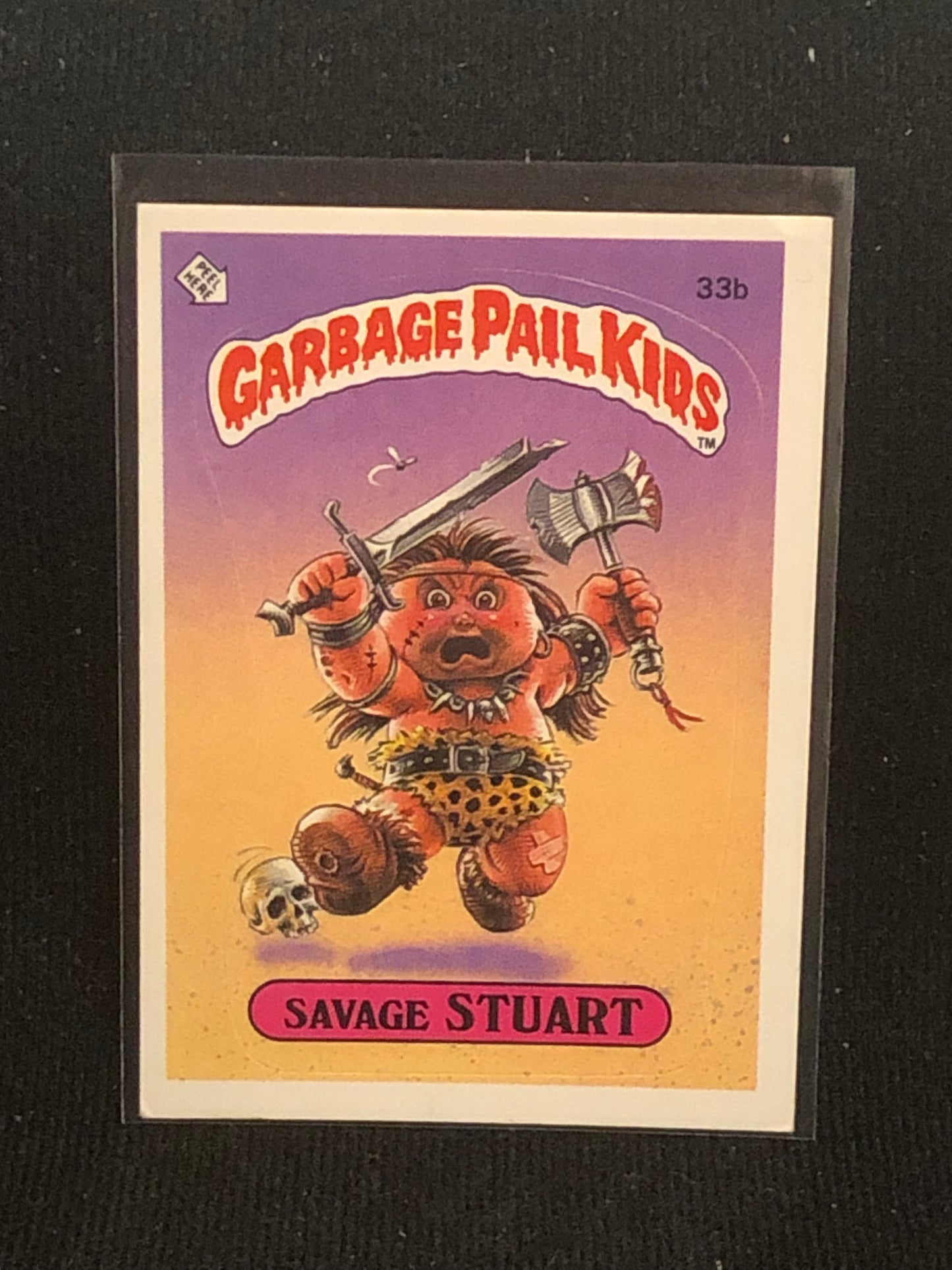 Garbage Pail Kids Original Series 1 (os1) 33b Savage Stuart