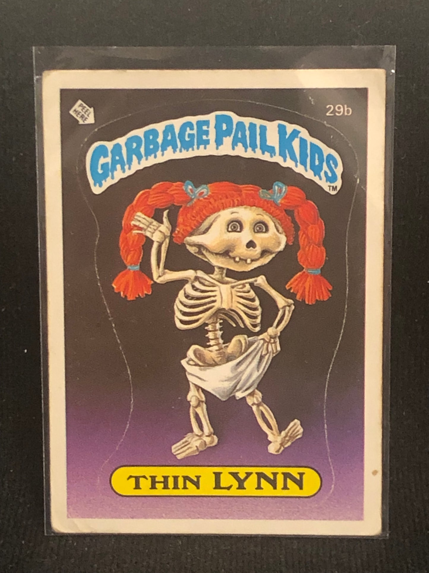 Garbage Pail Kids Original Series 1 (os1) 29b Thin Lynn