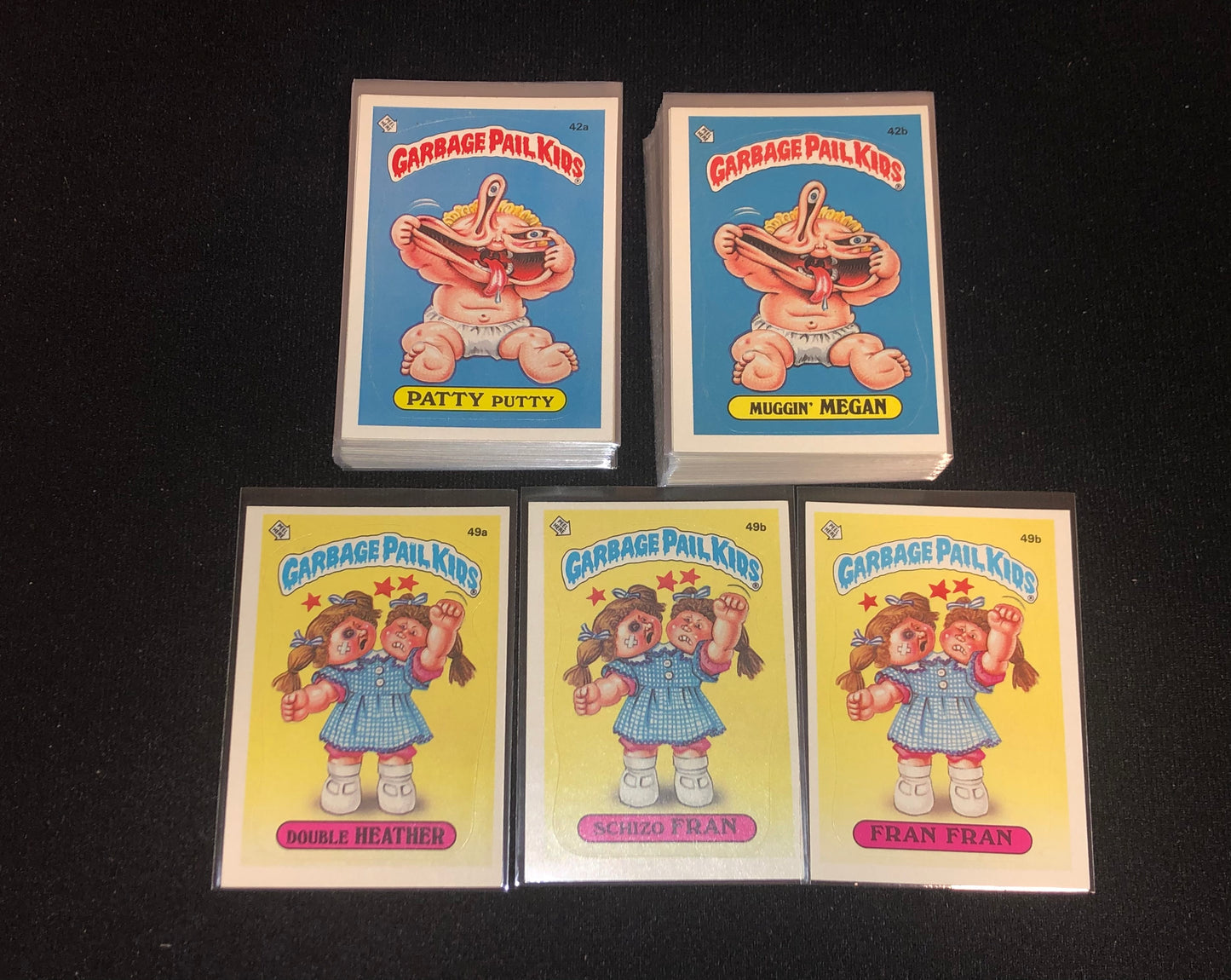 Garbage Pail Kids Original Series 2 (OS2) 85 Card Set Including Schizo Fran