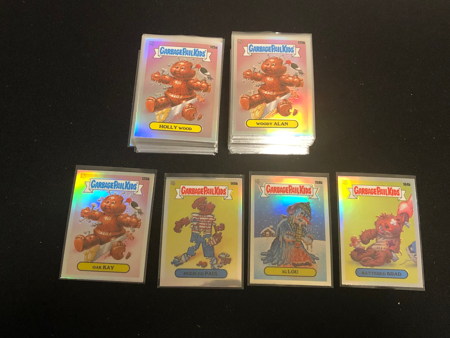 Garbage Pail Kids Chrome Series 4 100 Card Refractor Set